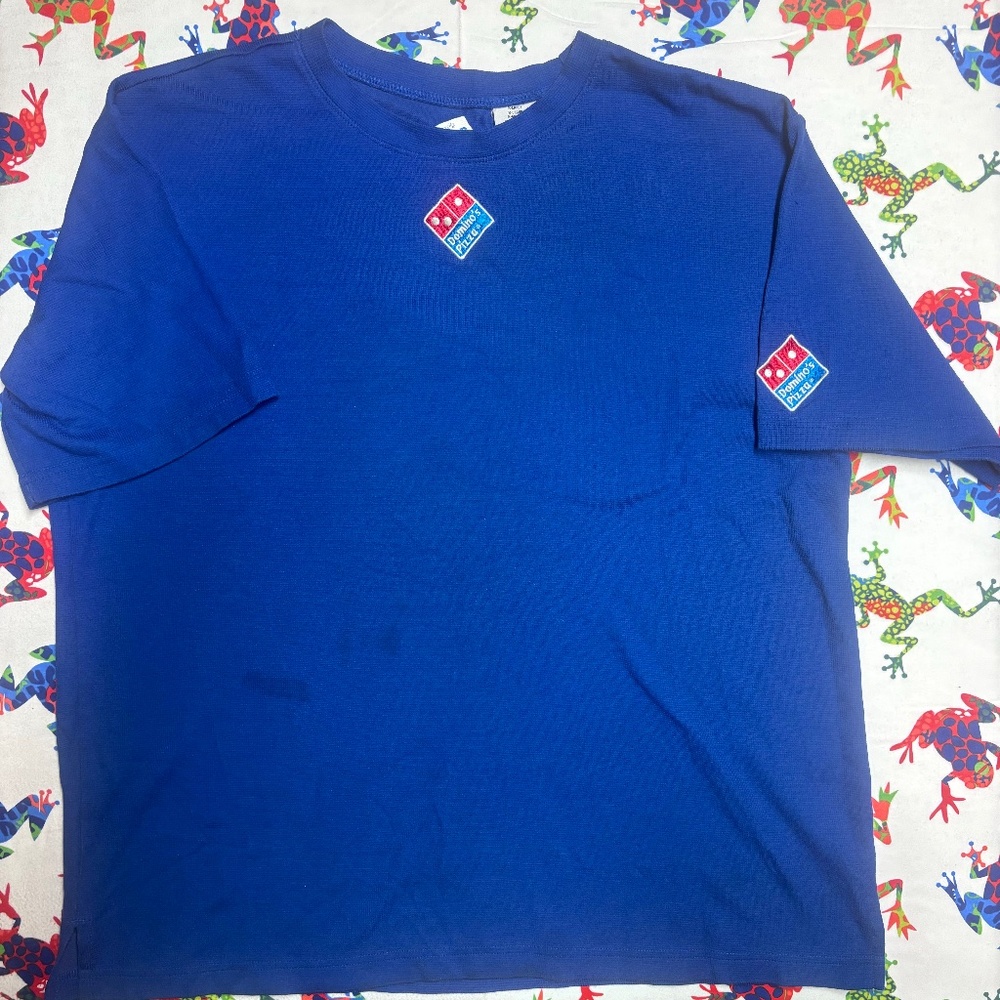 Vintage Domino's Gear Team Member Shirt - Embroidered Logo - Small Stain